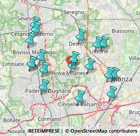 Mappa Viale delle Rimembranze, 20834 Nova Milanese MB, Italia (3.78278)