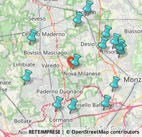 Mappa SS527, 20834 Nova milanese MB, Italia (4.72357)