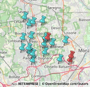 Mappa SS527, 20834 Nova milanese MB, Italia (3.278)
