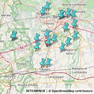 Mappa Via Verona, 24040 Ciserano BG, Italia (8.553)