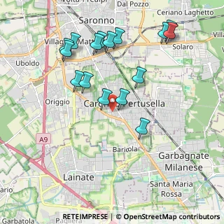 Mappa Via Piave, 21042 Caronno Pertusella VA, Italia (2.09375)