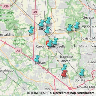 Mappa Via Piave, 21042 Caronno Pertusella VA, Italia (3.9975)
