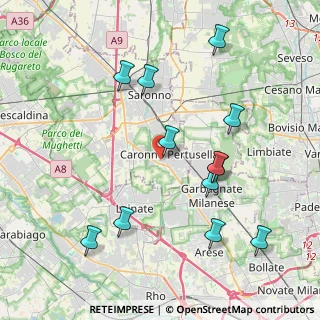 Mappa Via Piave, 21042 Caronno Pertusella VA, Italia (4.30167)