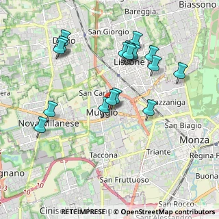 Mappa Via Dante Alighieri, 20053 Muggiò MB, Italia (2.00211)