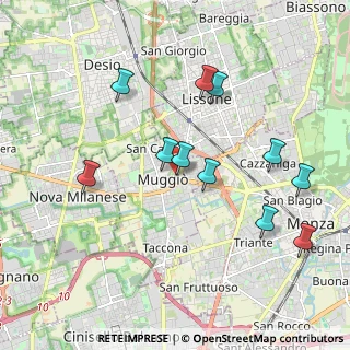 Mappa Via Dante Alighieri, 20053 Muggiò MB, Italia (1.92909)