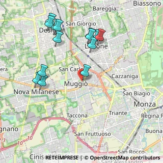 Mappa Via Dante Alighieri, 20053 Muggiò MB, Italia (2.20214)