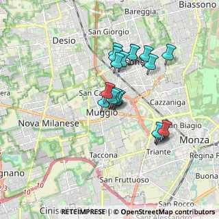 Mappa Via Dante Alighieri, 20053 Muggiò MB, Italia (1.43)