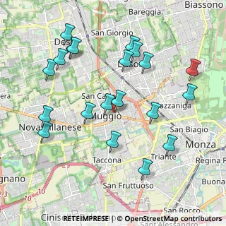 Mappa Via Dante Alighieri, 20053 Muggiò MB, Italia (2.147)