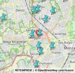 Mappa Via Dante Alighieri, 20053 Muggiò MB, Italia (2.32)
