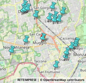 Mappa Via Dante Alighieri, 20053 Muggiò MB, Italia (2.4595)