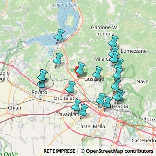 Mappa Via Friuli Venezia Giulia, 25050 Rodengo-Saiano BS, Italia (7.7135)