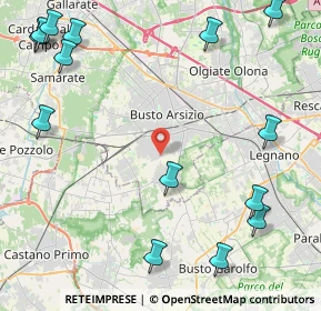 Mappa Via Giustiniano I, 21052 Busto Arsizio VA, Italia (6.13929)