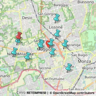 Mappa Via I Maggio, 20835 Muggiò MB, Italia (1.77083)