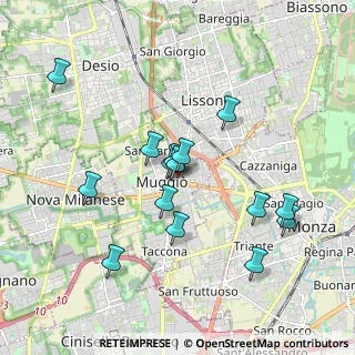 Mappa Via I Maggio, 20835 Muggiò MB, Italia (1.71733)