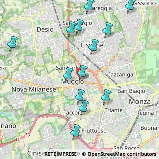 Mappa Via I Maggio, 20873 Muggiò MB, Italia (2.31615)