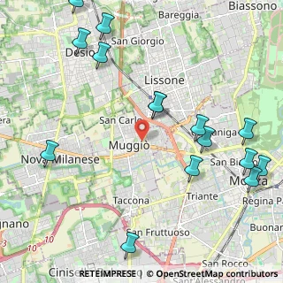 Mappa Via I Maggio, 20835 Muggiò MB, Italia (2.70333)