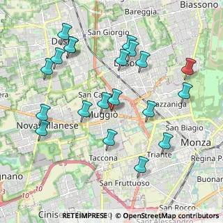 Mappa Via I Maggio, 20873 Muggiò MB, Italia (2.153)