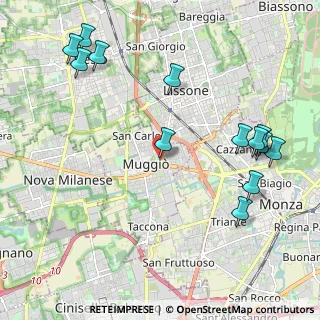 Mappa Via I Maggio, 20873 Muggiò MB, Italia (2.52231)