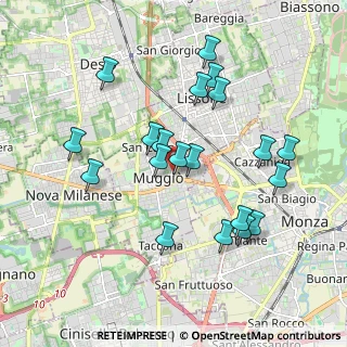 Mappa Via I Maggio, 20835 Muggiò MB, Italia (1.839)