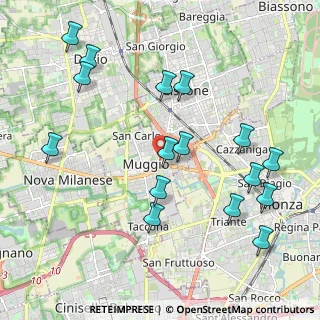 Mappa Via I Maggio, 20835 Muggiò MB, Italia (2.28688)