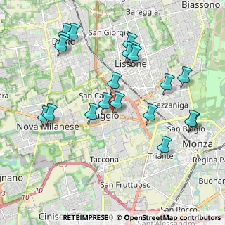 Mappa Via I Maggio, 20835 Muggiò MB, Italia (2.119)