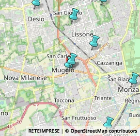 Mappa 20873 Muggiò MB, Italia (2.96273)