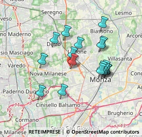 Mappa 20873 Muggiò MB, Italia (3.195)