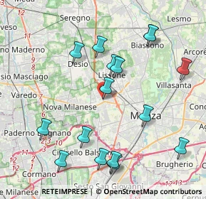 Mappa 20873 Muggiò MB, Italia (4.38)