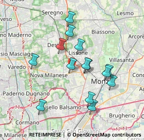 Mappa Via I Maggio, 20873 Muggiò MB, Italia (3.35)