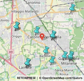 Mappa Vicolo Borsani, 21042 Caronno Pertusella VA, Italia (2.31923)