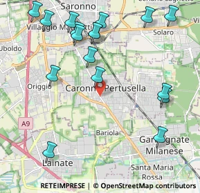 Mappa Vicolo Borsani, 21042 Caronno Pertusella VA, Italia (2.49529)