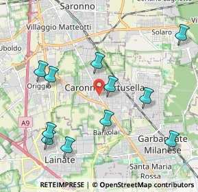 Mappa Vicolo Borsani, 21042 Caronno Pertusella VA, Italia (2.23636)