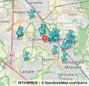 Mappa Vicolo Borsani, 21042 Caronno Pertusella VA, Italia (1.5615)