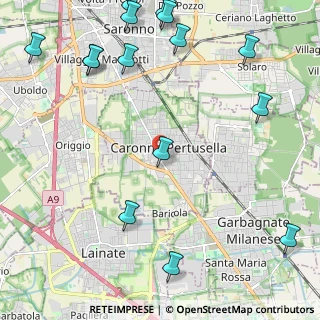 Mappa Vicolo Borsani, 21042 Caronno Pertusella VA, Italia (3.05067)