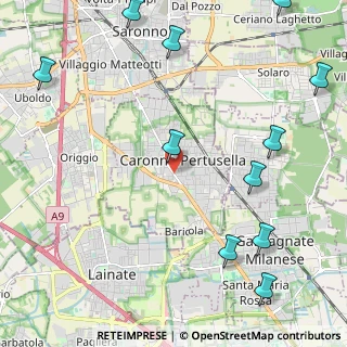 Mappa Vicolo Borsani, 21042 Caronno Pertusella VA, Italia (3.00727)
