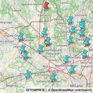 Mappa Vicolo Borsani, 21042 Caronno Pertusella VA, Italia (10.706)