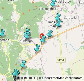 Mappa Via F. Turati, 13060 Roasio VC, Italia (2.898)