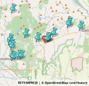 Mappa Via F. Turati, 13060 Roasio VC, Italia (4.45389)