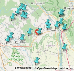 Mappa Via F. Turati, 13060 Roasio VC, Italia (9.573)