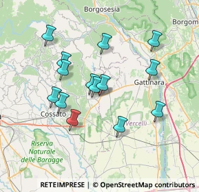 Mappa Via F. Turati, 13060 Roasio VC, Italia (6.535)