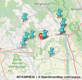 Mappa Via F. Turati, 13060 Roasio VC, Italia (6.645)