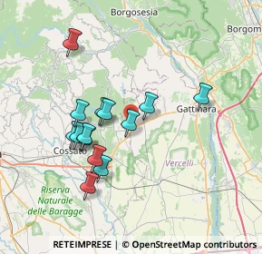 Mappa Via F. Turati, 13060 Roasio VC, Italia (6.40143)