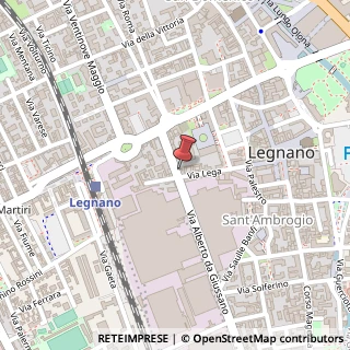 Mappa Via Alberto da Giussano, 25, 20025 Legnano, Milano (Lombardia)