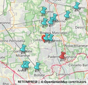 Mappa Via Mosè Bianchi, 20812 Limbiate MB, Italia (4.19231)