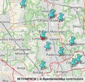 Mappa Via Mosè Bianchi, 20812 Limbiate MB, Italia (4.71364)