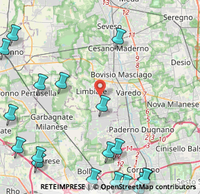 Mappa Via Mosè Bianchi, 20812 Limbiate MB, Italia (6.667)