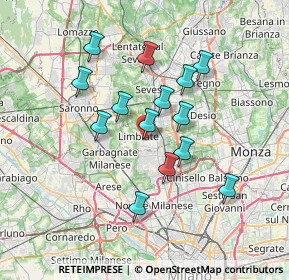 Mappa Via Mosè Bianchi, 20812 Limbiate MB, Italia (6.10286)