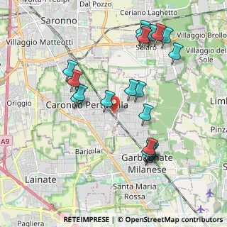 Mappa Via Enrico Toti, 21042 Caronno Pertusella VA, Italia (2.05)