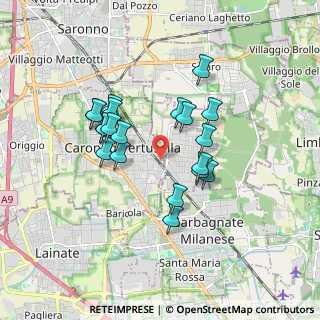 Mappa Via Enrico Toti, 21042 Caronno Pertusella VA, Italia (1.507)