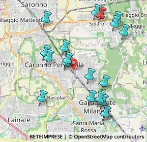 Mappa Via Enrico Toti, 21042 Caronno Pertusella VA, Italia (2.15632)